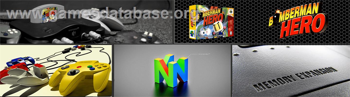 Bomberman Hero - Nintendo N64 - Artwork - Marquee