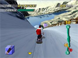 In game image of 1080° Snowboarding on the Nintendo N64.