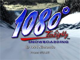 Title screen of 1080° Snowboarding on the Nintendo N64.