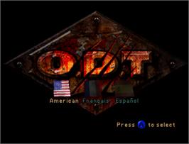 Title screen of ODT on the Nintendo N64.