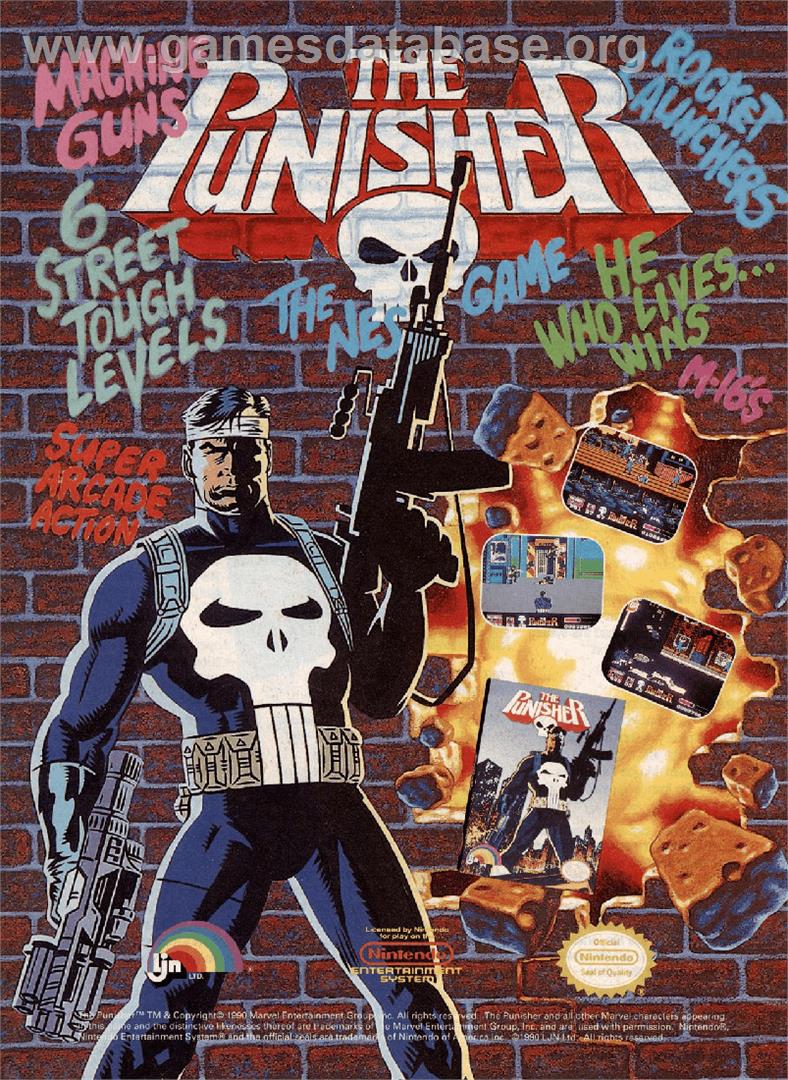 Punisher, The - Nintendo NES - Artwork - Advert