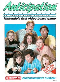 Box cover for Anticipation on the Nintendo NES.