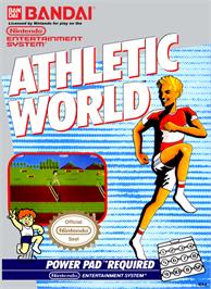 Box cover for Athletic World on the Nintendo NES.