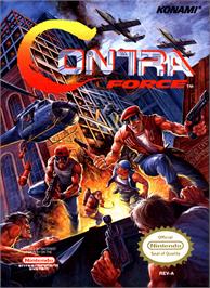 Box cover for Contra Force on the Nintendo NES.