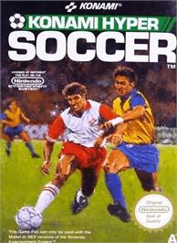 Box cover for Konami Hyper Soccer on the Nintendo NES.