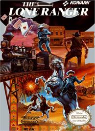 Box cover for Lone Ranger on the Nintendo NES.