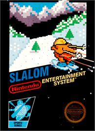 Box cover for Slalom on the Nintendo NES.