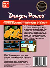 Box back cover for Dragon Power on the Nintendo NES.