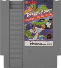 Cartridge artwork for Dragon Power on the Nintendo NES.