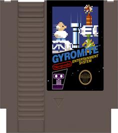 Cartridge artwork for Gyromite on the Nintendo NES.