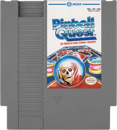 Cartridge artwork for Pinball Quest on the Nintendo NES.