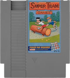 Cartridge artwork for Super Team Games on the Nintendo NES.