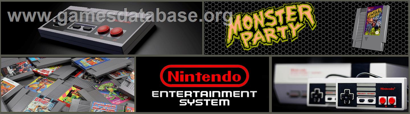 Monster Party - Nintendo NES - Artwork - Marquee