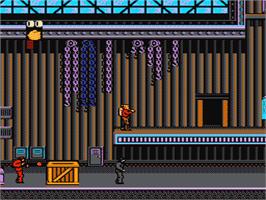 In game image of Rocketeer on the Nintendo NES.