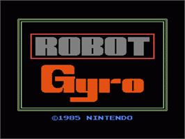 Title screen of Gyromite on the Nintendo NES.