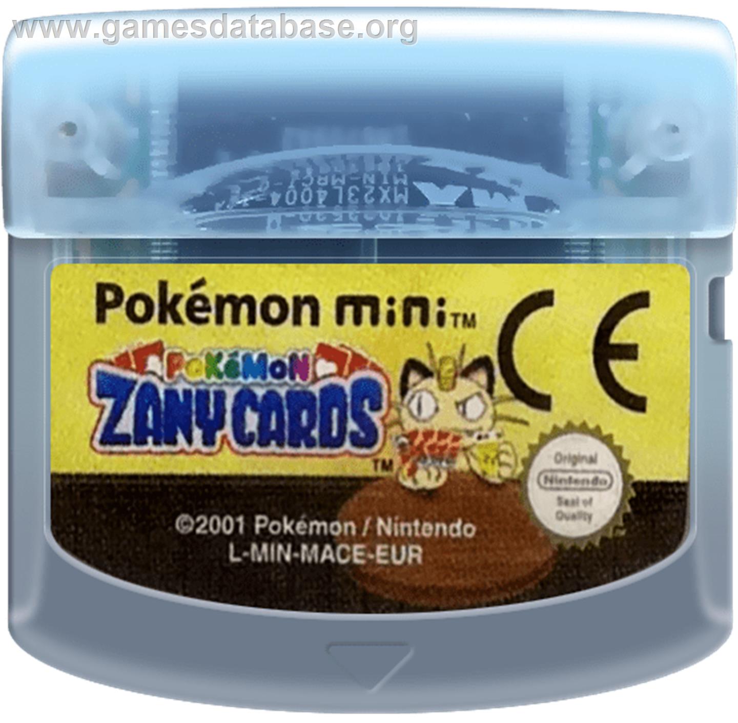 Pokemon Zany Cards - Nintendo Pokemon Mini - Artwork - Cartridge