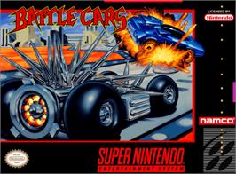 Box cover for Battle Cars on the Nintendo SNES.