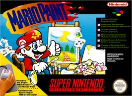 Box cover for Mario Paint on the Nintendo SNES.