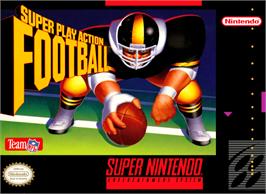 Box cover for Super Play Action Football on the Nintendo SNES.