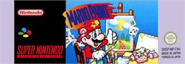 Top of cartridge artwork for Mario Paint on the Nintendo SNES.