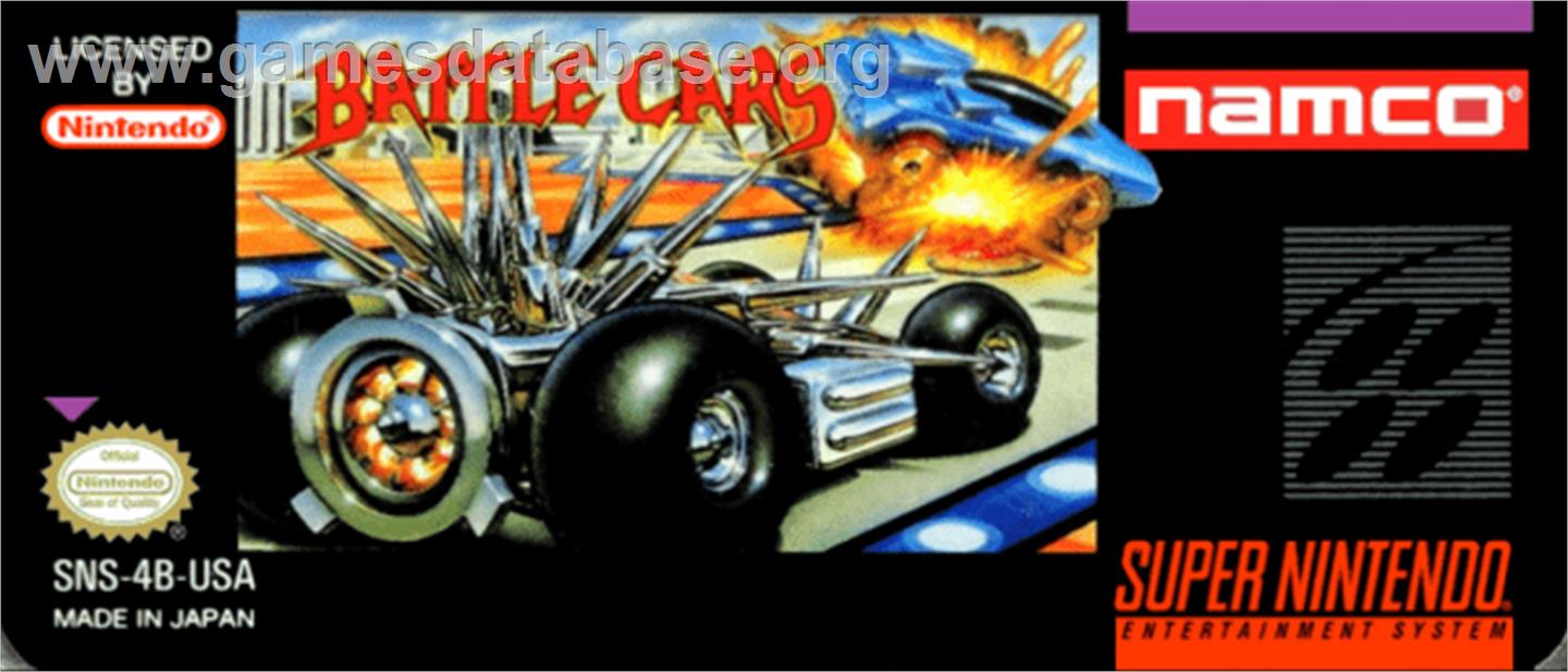 Battle Cars - Nintendo SNES - Artwork - Cartridge Top