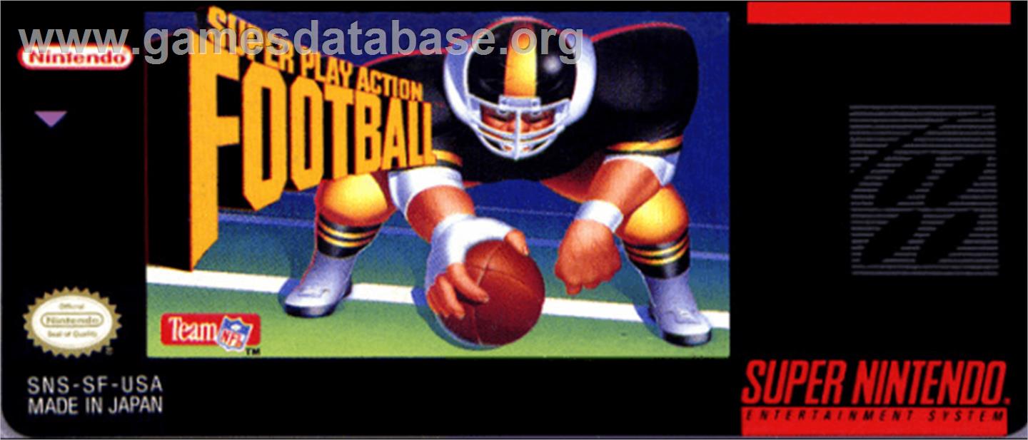 Super Play Action Football - Nintendo SNES - Artwork - Cartridge Top