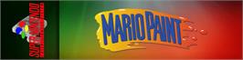 Arcade Cabinet Marquee for Mario Paint.