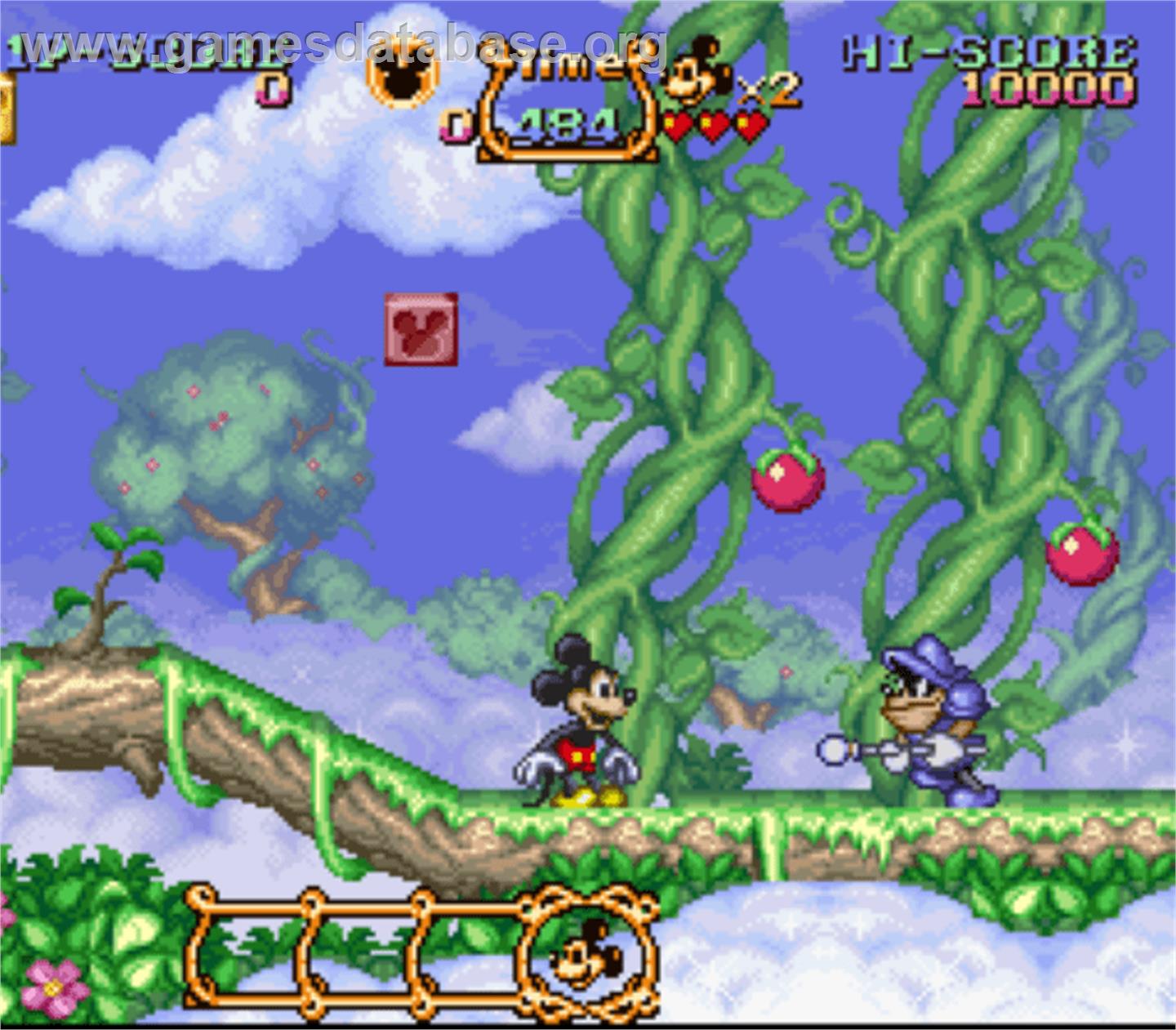 The Magical Quest Mickey Mouse - Nintendo SNES - Artwork - In Game