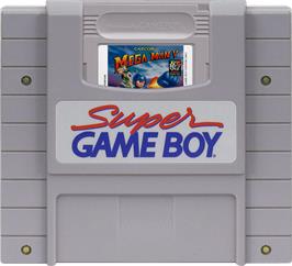 Cartridge artwork for Mega Man V on the Nintendo Super Gameboy.