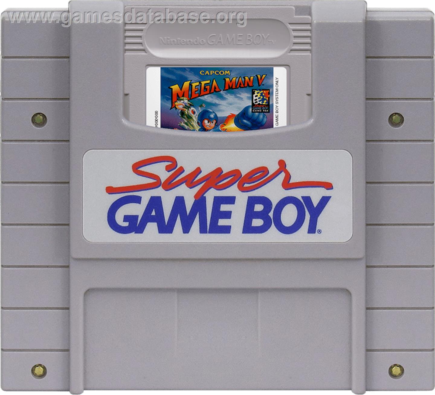 Mega Man V - Nintendo Super Gameboy - Artwork - Cartridge