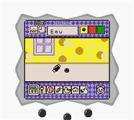 In game image of Tamagotchi on the Nintendo Super Gameboy.