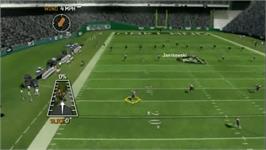 In game image of Madden 07 on the Nintendo Wii.