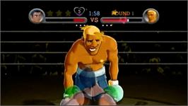 In game image of Punch Out! on the Nintendo Wii.