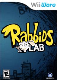 Box cover for Rabbids Lab on the Nintendo WiiWare.