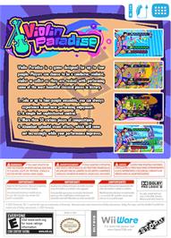 Box back cover for Violin Paradise on the Nintendo WiiWare.