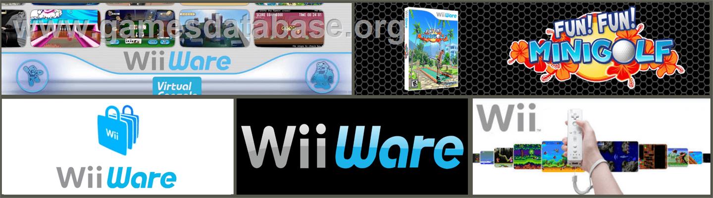 Fun! Fun! Minigolf - Nintendo WiiWare - Artwork - Marquee