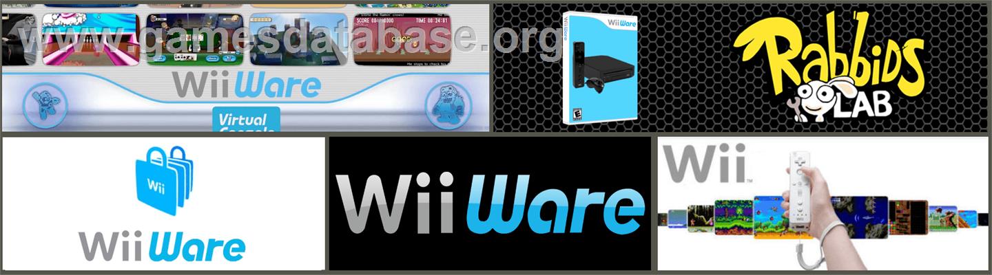 Rabbids Lab - Nintendo WiiWare - Artwork - Marquee