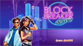 Title screen of Block Breaker Deluxe on the Nintendo WiiWare.