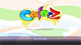 Title screen of ColorZ on the Nintendo WiiWare.
