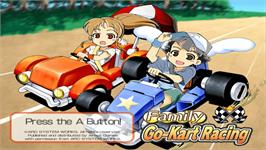 Title screen of Family Go-Kart Racing on the Nintendo WiiWare.