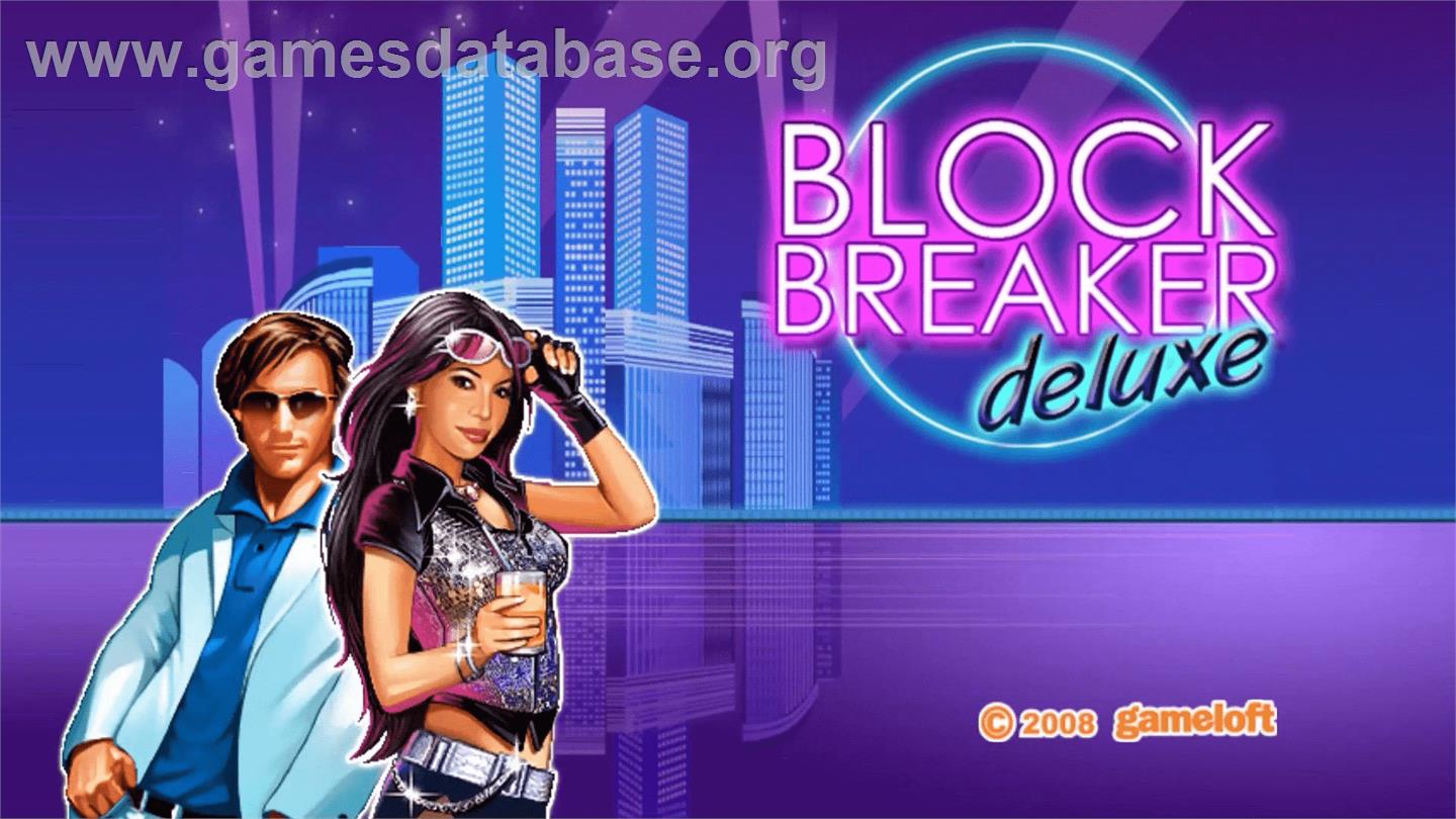 Block Breaker Deluxe - Nintendo WiiWare - Artwork - Title Screen