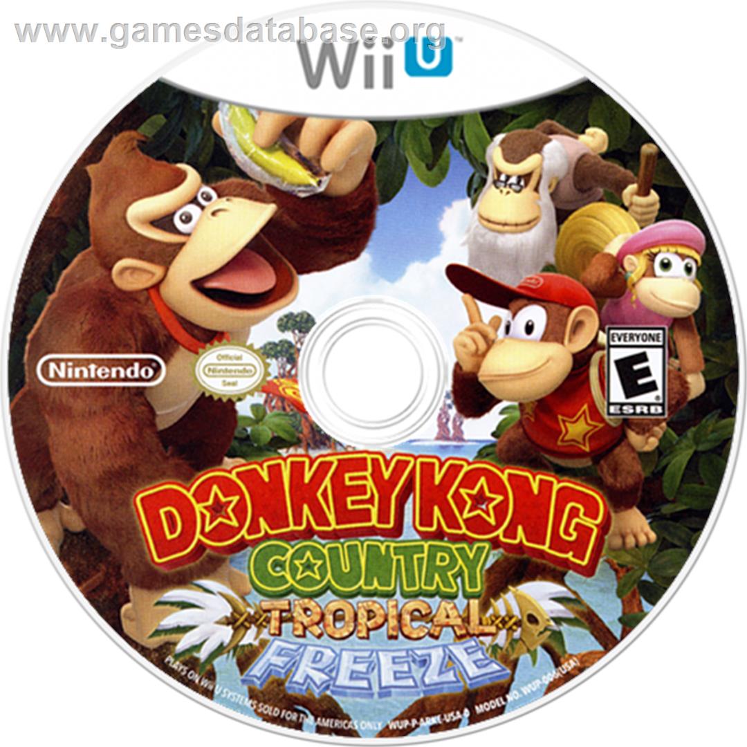 Donkey Kong Country - Tropical Freeze - Nintendo Wii U - Artwork - Disc