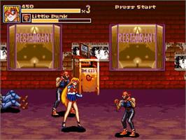 In game image of Code Name - Sailor V on the OpenBOR.