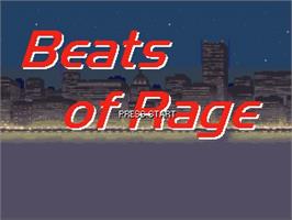 Title screen of Beats of Rage Remix - Rhythm of Destruction on the OpenBOR.