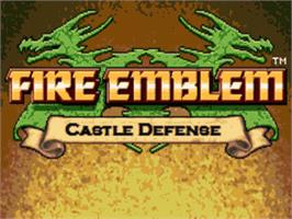 Title screen of Fire Emblem - Castle Defense on the OpenBOR.