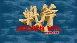 Title screen of Golden Axe Remake on the OpenBOR.