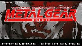 Title screen of Metal Gear Origin on the OpenBOR.