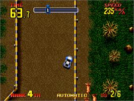 In game image of Rally Chase on the SNK Neo-Geo CD.