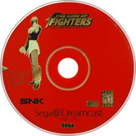 Artwork on the Disc for King of Fighters: Dream Match 1999 on the Sega Dreamcast.