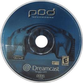 Artwork on the Disc for POD SpeedZone on the Sega Dreamcast.